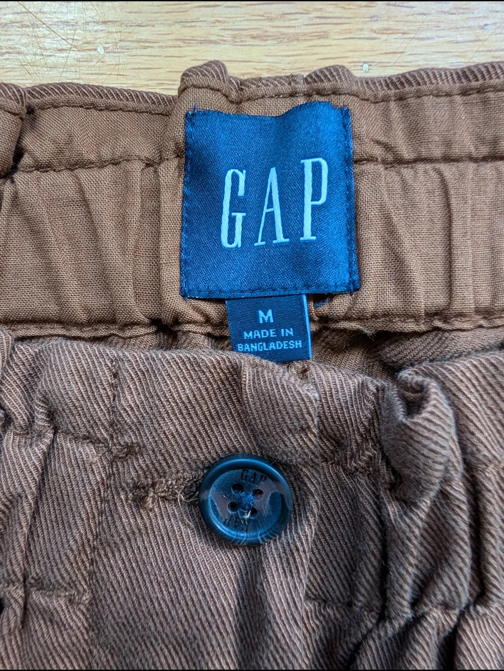 GAP Women's NWT Easy Twill Brown Relaxed Trouser Pants Size M